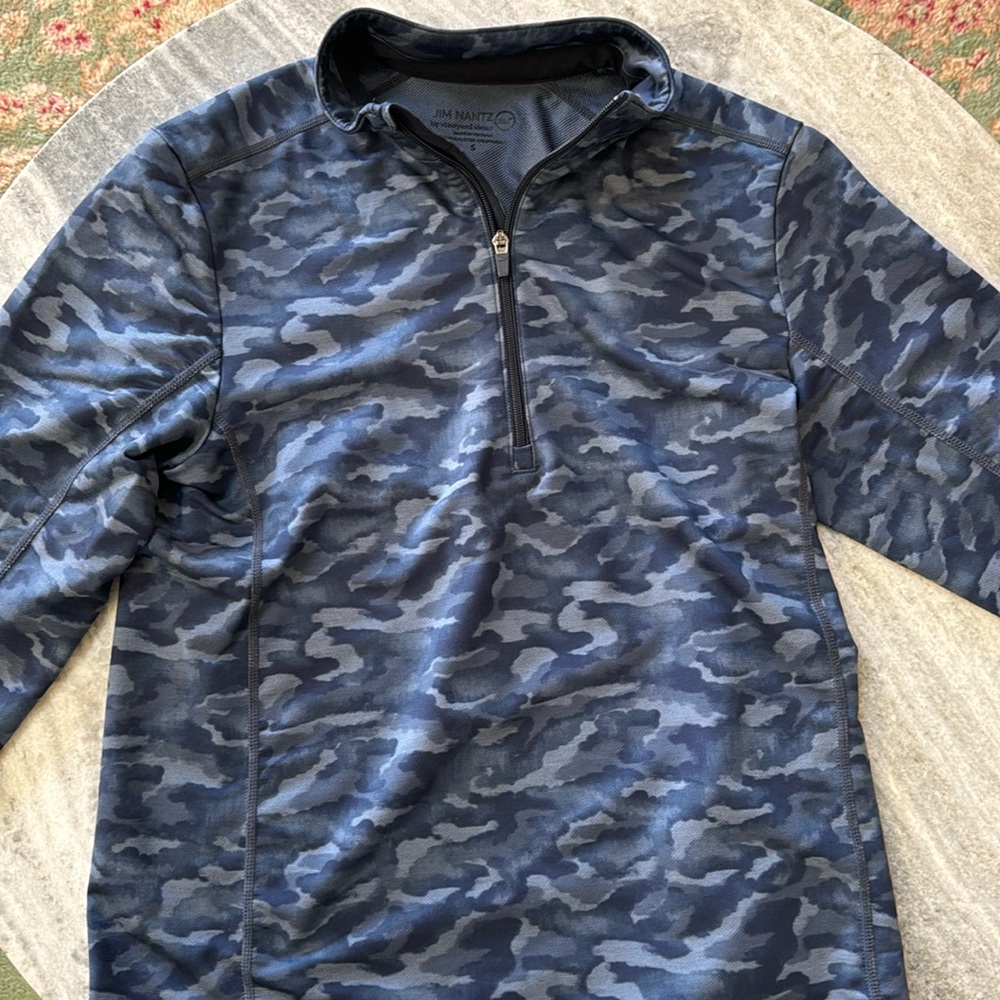 Vineyard Vines Jim Nantz Blue Camouflage Pullover